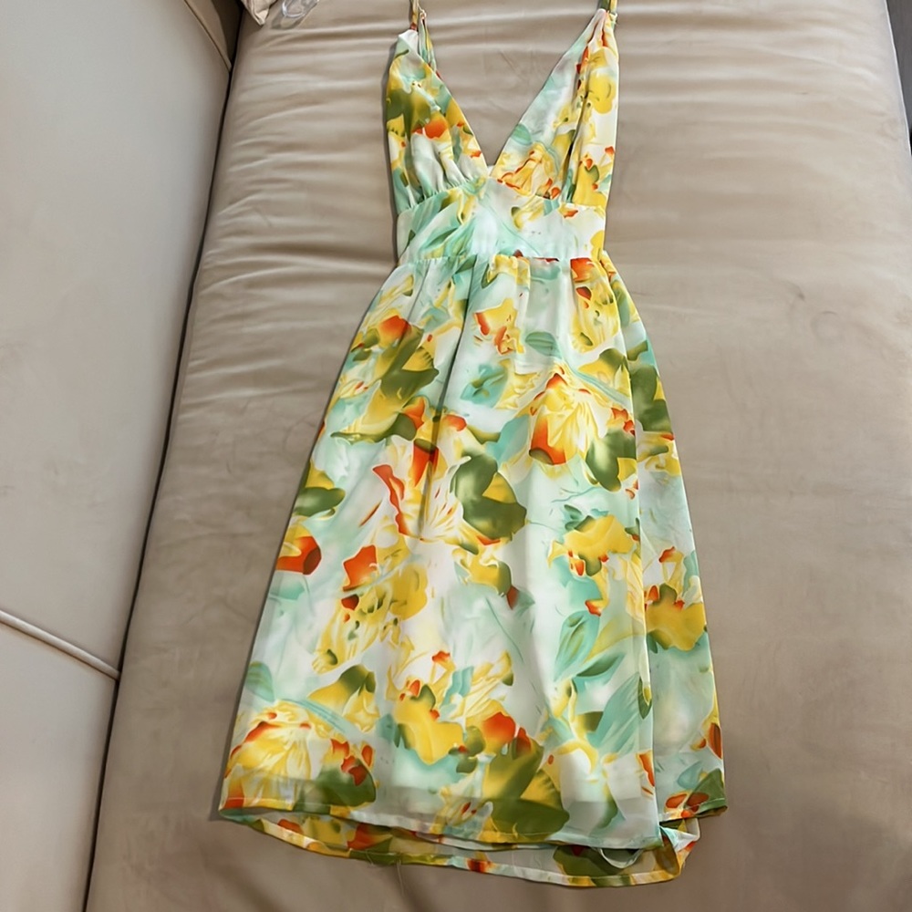 Sundress with floral pattern